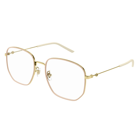 Gucci Gg1197oa Gold Female Rectangle Optical Frames | Eyewear Index