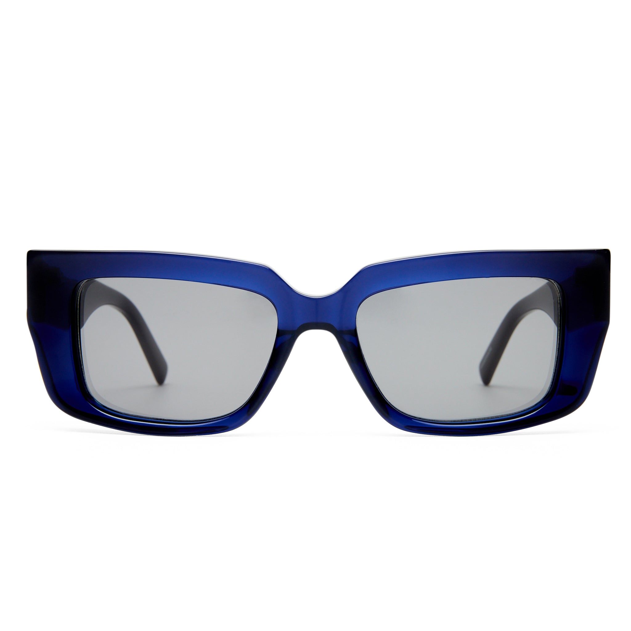 Oroton Spencer Dark Navy Female D-Frame Sunglasses | Eyewear Index