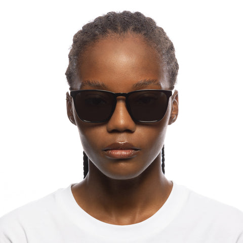 Le Specs Bad Medicine Black Uni-Sex D-Frame Sunglasses | Eyewear Index