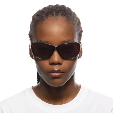 Solarized Classic Bubble Oval Dark Tort Gold Female Oval Sunglasses | Eyewear Index