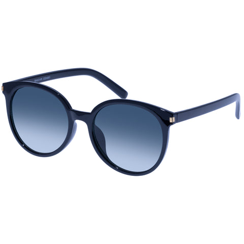 Mambo Seascape Black Female Round Sunglasses | Eyewear Index