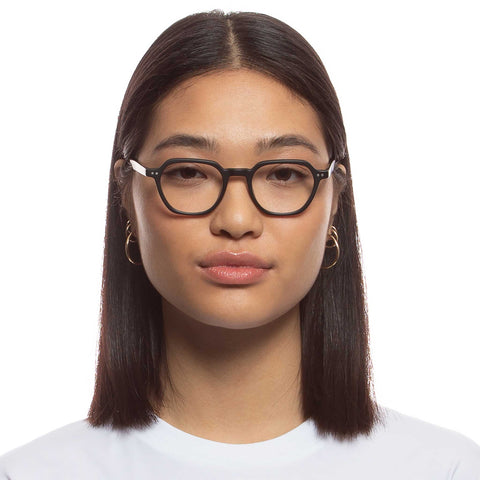 Le Specs Mercury 48 Matte Black Uni-Sex Square Optical Frames | Eyewear Index