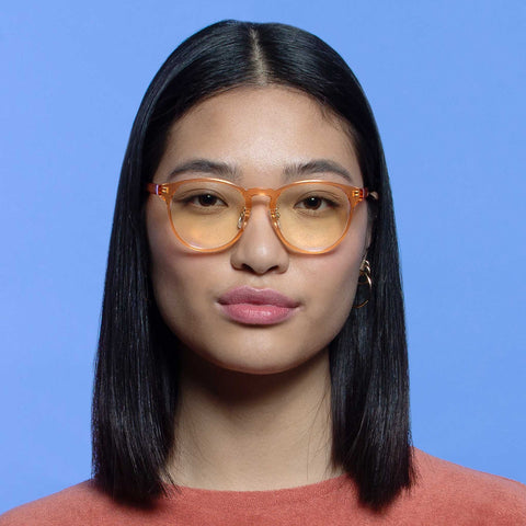 The Book Club Ham Lit Pink Uni-Sex Round Readers | Eyewear Index