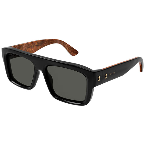 Gucci Gg1461s Black Male Rectangle Sunglasses | Eyewear Index