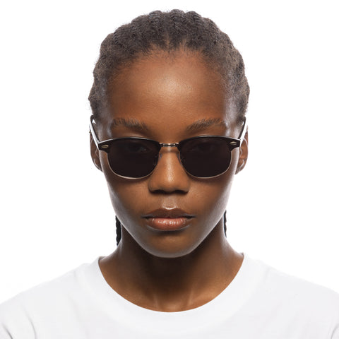 Solarized Retro Combo Black Gold Uni-Sex D-Frame Sunglasses | Eyewear Index