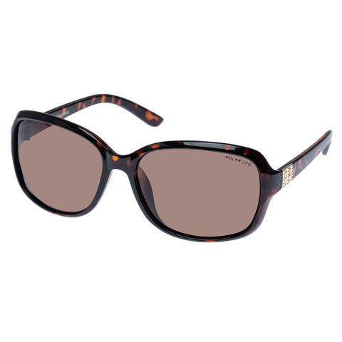 Cancer Council Stapleton Dark Tort Female Wrap Sunglasses | Eyewear Index