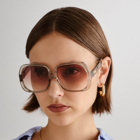 Le Specs Polydisco Eucalyptus Female Square Sunglasses | Eyewear Index