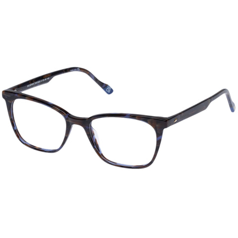 Le Specs Escapism Thatched Cobalt Female D-Frame Optical Frames | Eyewear Index