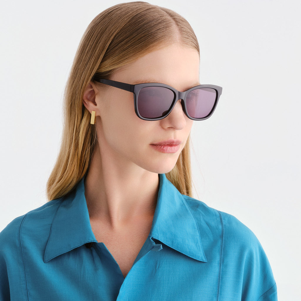 Cancer Council Allambie Petite Grape Female D-Frame Sunglasses | Eyewear Index