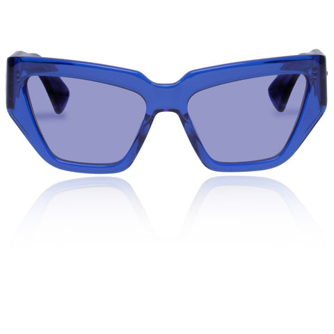 Karen Walker Wrap God Indigo Female Wrap Sunglasses | Eyewear Index