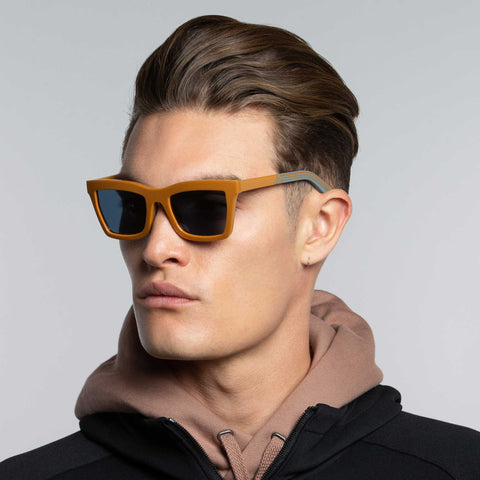 Indescratchables Grip 01 Caramel Uni-Sex D-Frame Sunglasses | Eyewear Index