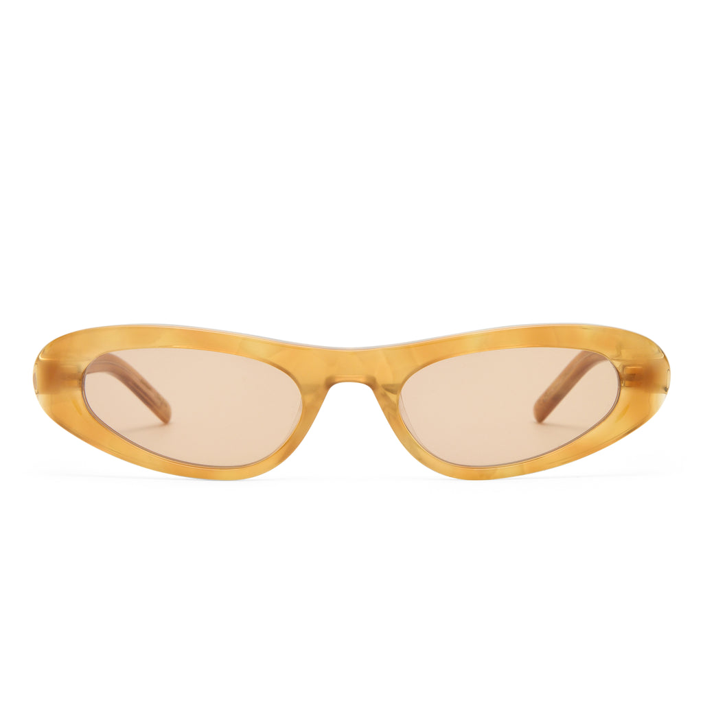 Luv Lou The Noa Vintage Tort Female Cat-Eye Sunglasses | Eyewear Index