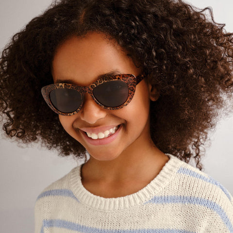 Cancer Council Elk Kids Leopard Female Cat-Eye Sunglasses | Eyewear Index