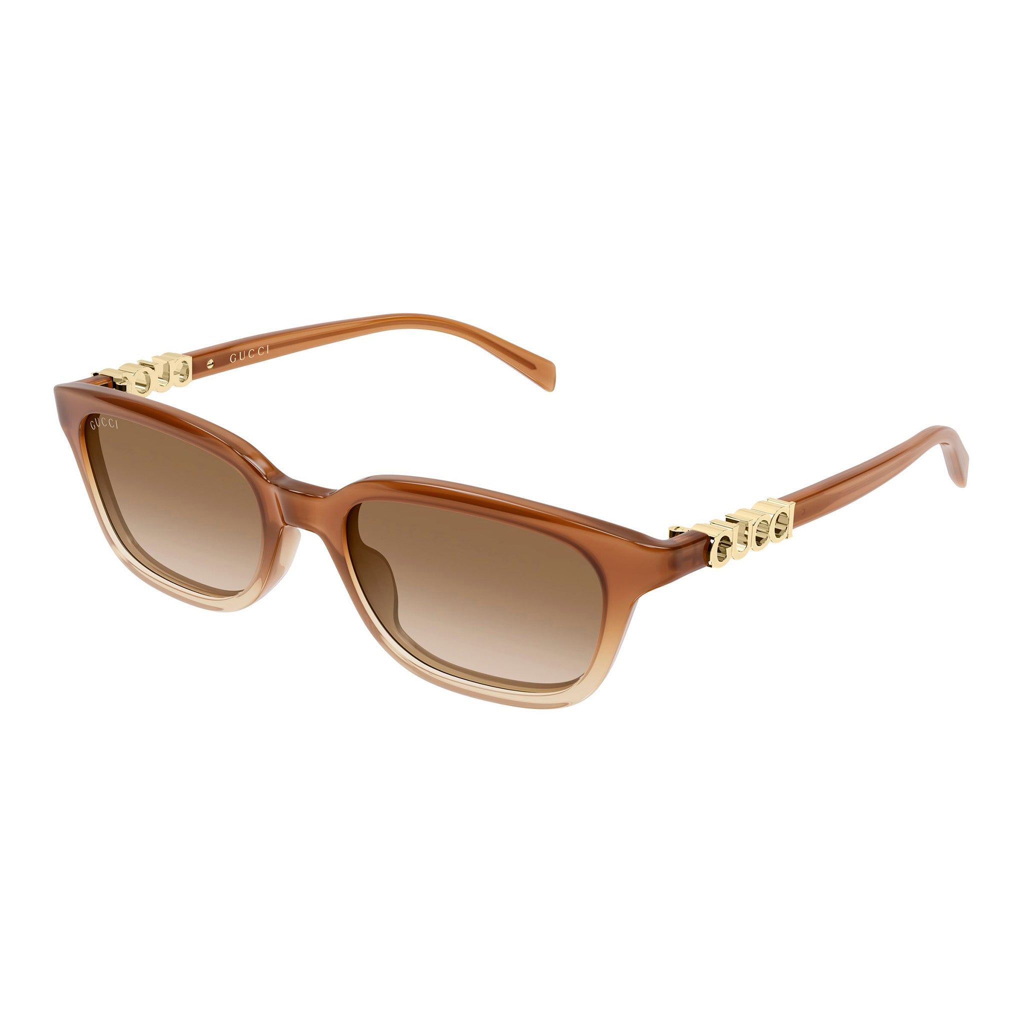 Gucci Gg2208s Brown Female Rectangle Sunglasses | Eyewear Index