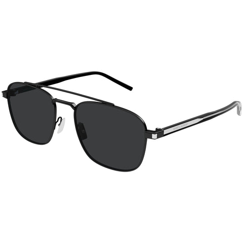 Saint Laurent Sl665 Black Uni-Sex Navigator Sunglasses | Eyewear Index