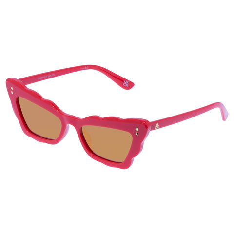 Aire Gamma Ray Mandarin Female Cat-Eye Sunglasses | Eyewear Index