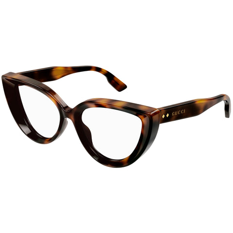 Gucci Gg1530o Havana Female Cat-Eye Optical Frames | Eyewear Index