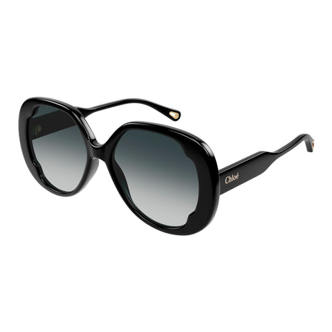 Chloe Ch0195sk Black Female Butterfly Sunglasses | Eyewear Index