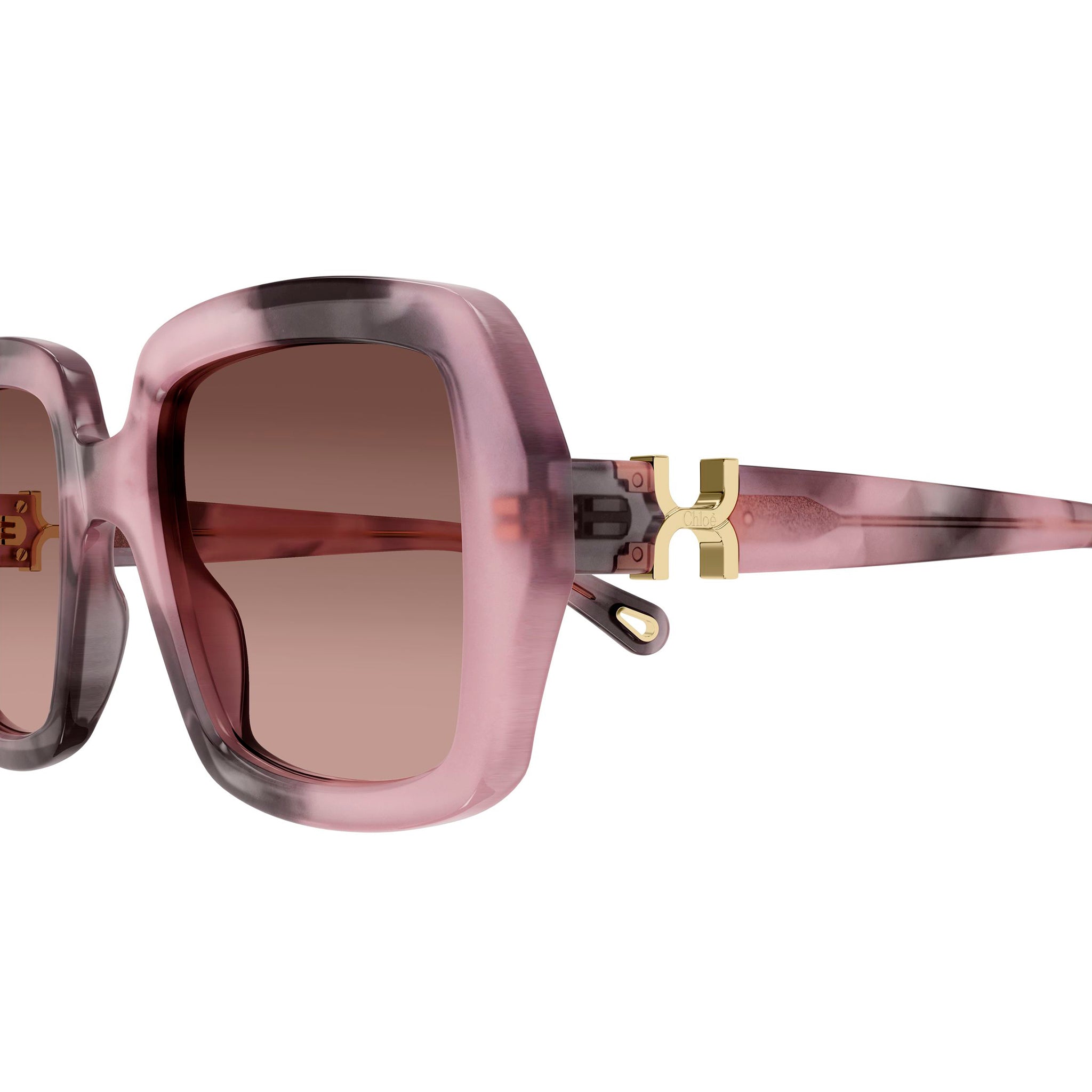Chloe Ch0301s Havana Female Rectangle Sunglasses | Eyewear Index