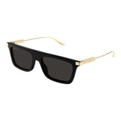 Gucci Gg1437s Black Male Rectangle Sunglasses | Eyewear Index