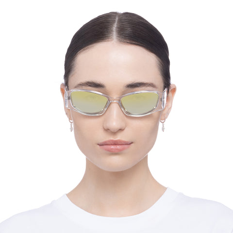 Le Specs Barrier Mist Uni-Sex Wrap Sunglasses | Eyewear Index