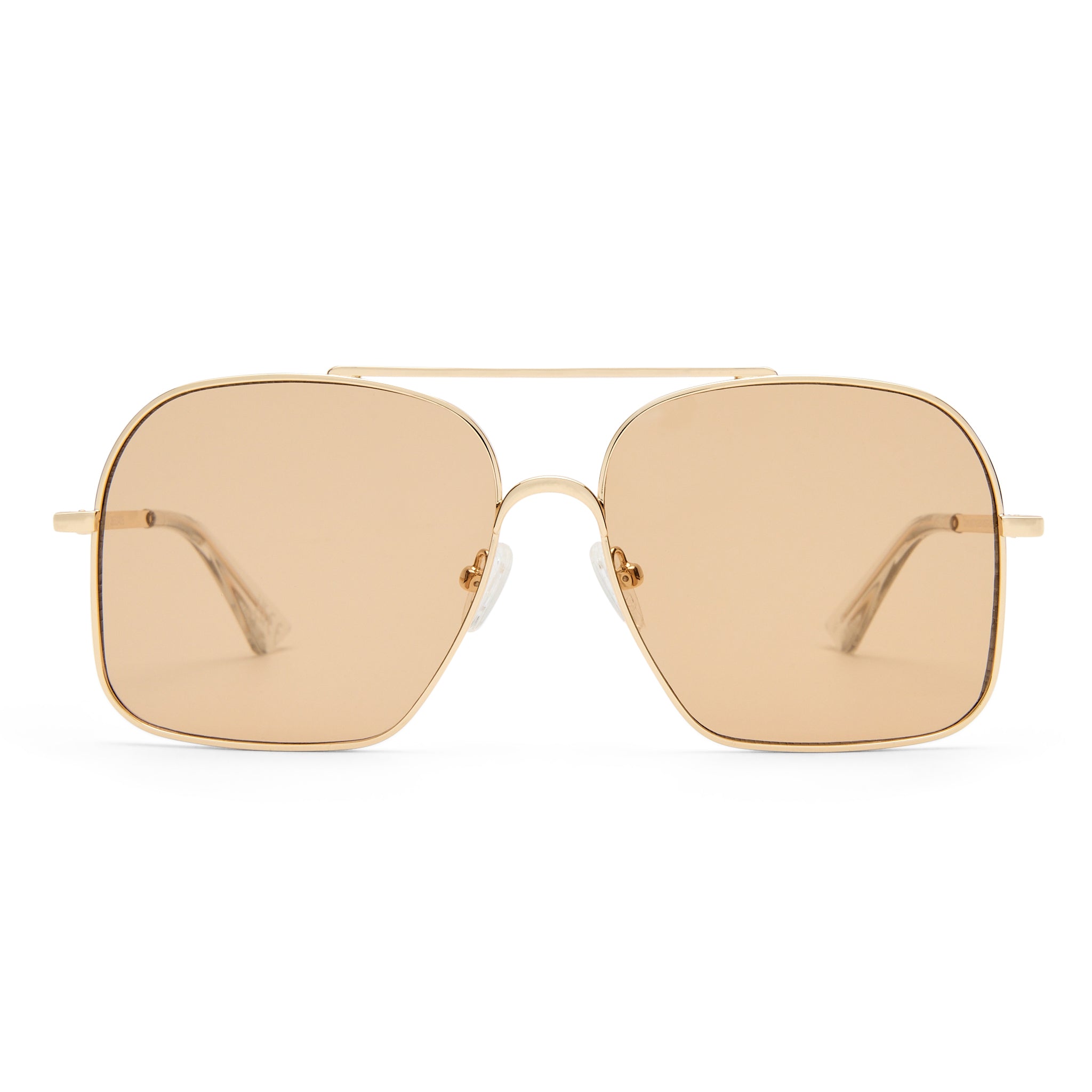 Le Specs Civelle Bright Gold Uni-Sex Aviator Sunglasses | Eyewear Index