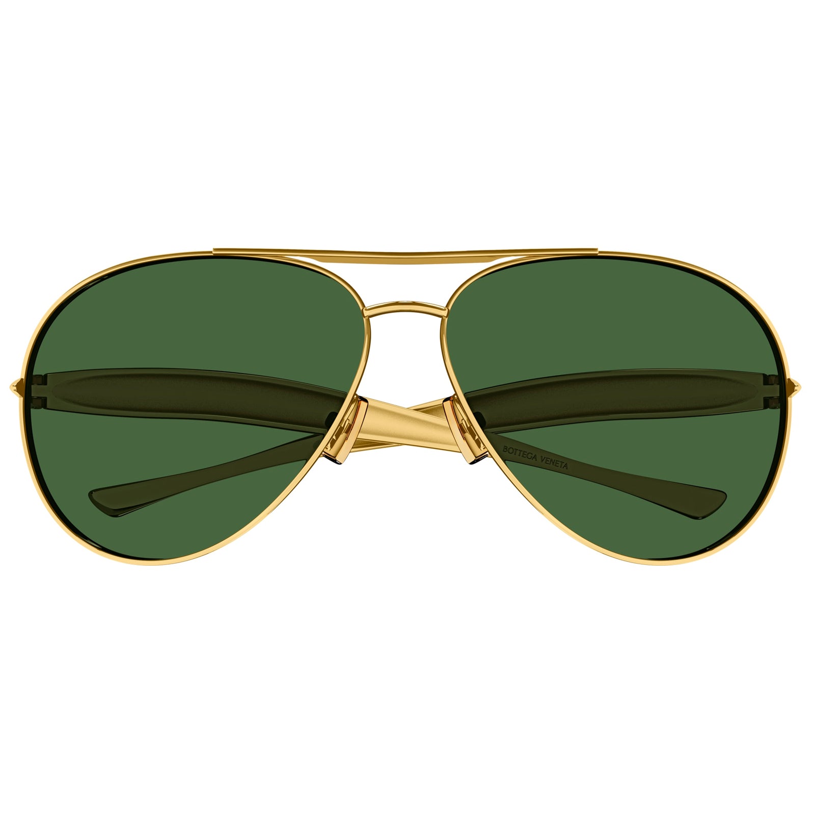 Bottega Veneta Bv1305s Gold Uni-Sex Aviator Sunglasses | Eyewear Index