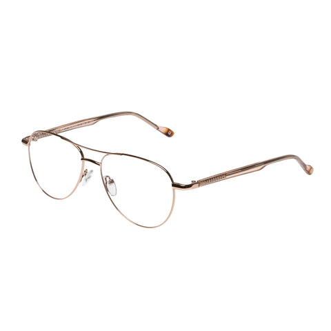 Le Specs House Party 54 Rose Gold Female Aviator Optical Frames | Eyewear Index