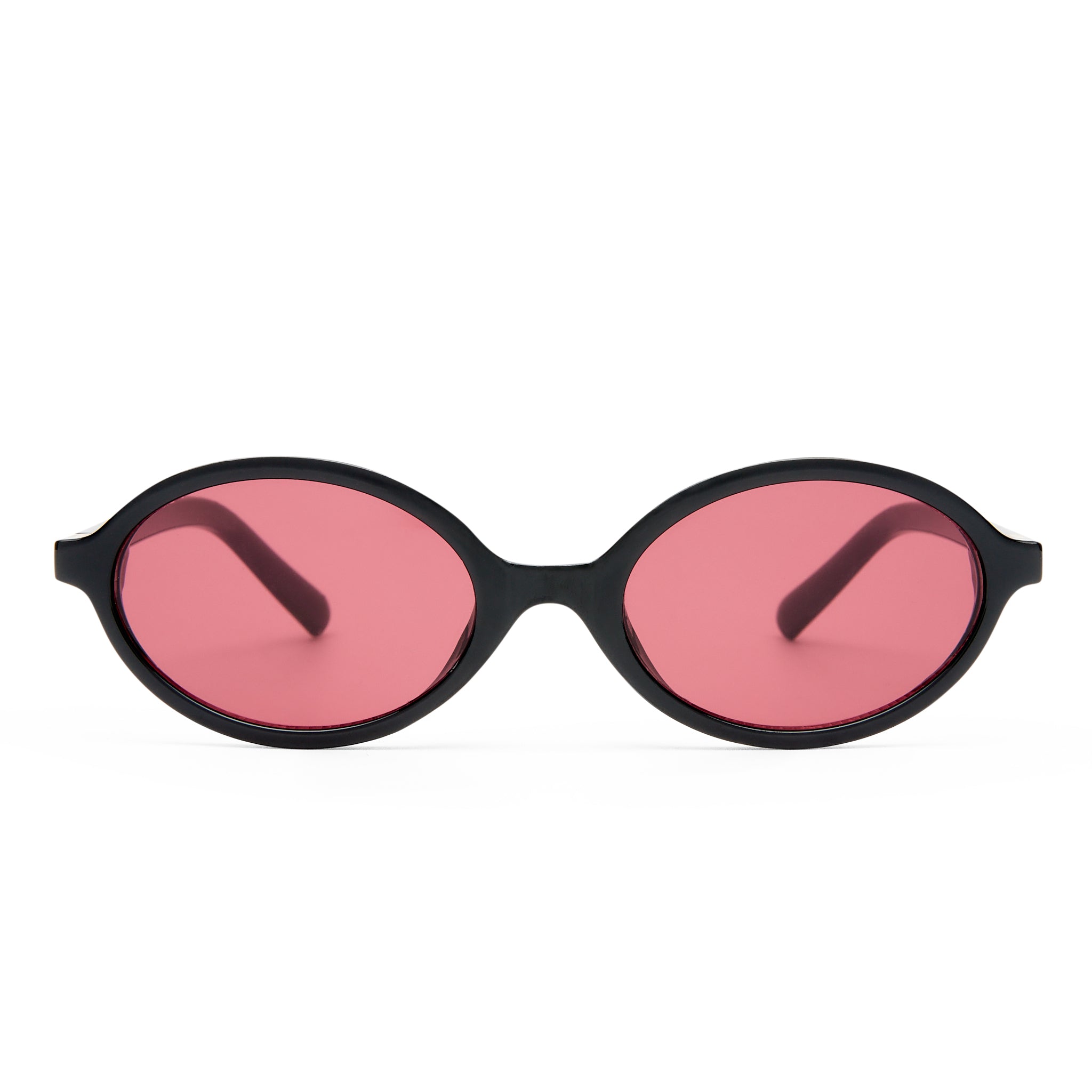 Village Lunella Black Gold Female Oval Sunglasses | Eyewear Index