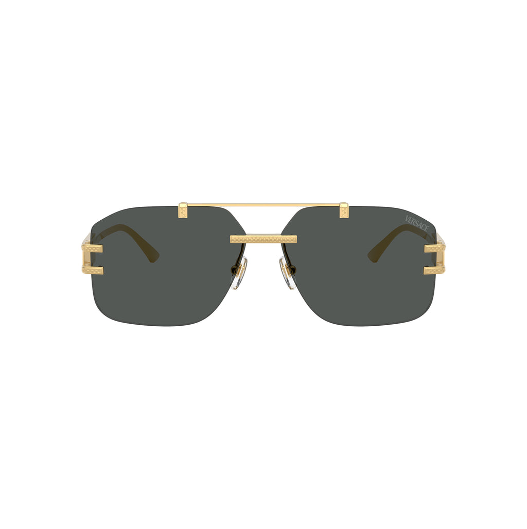 Versace Ve2275 100287 60 Gold Male Square Sunglasses | Eyewear Index