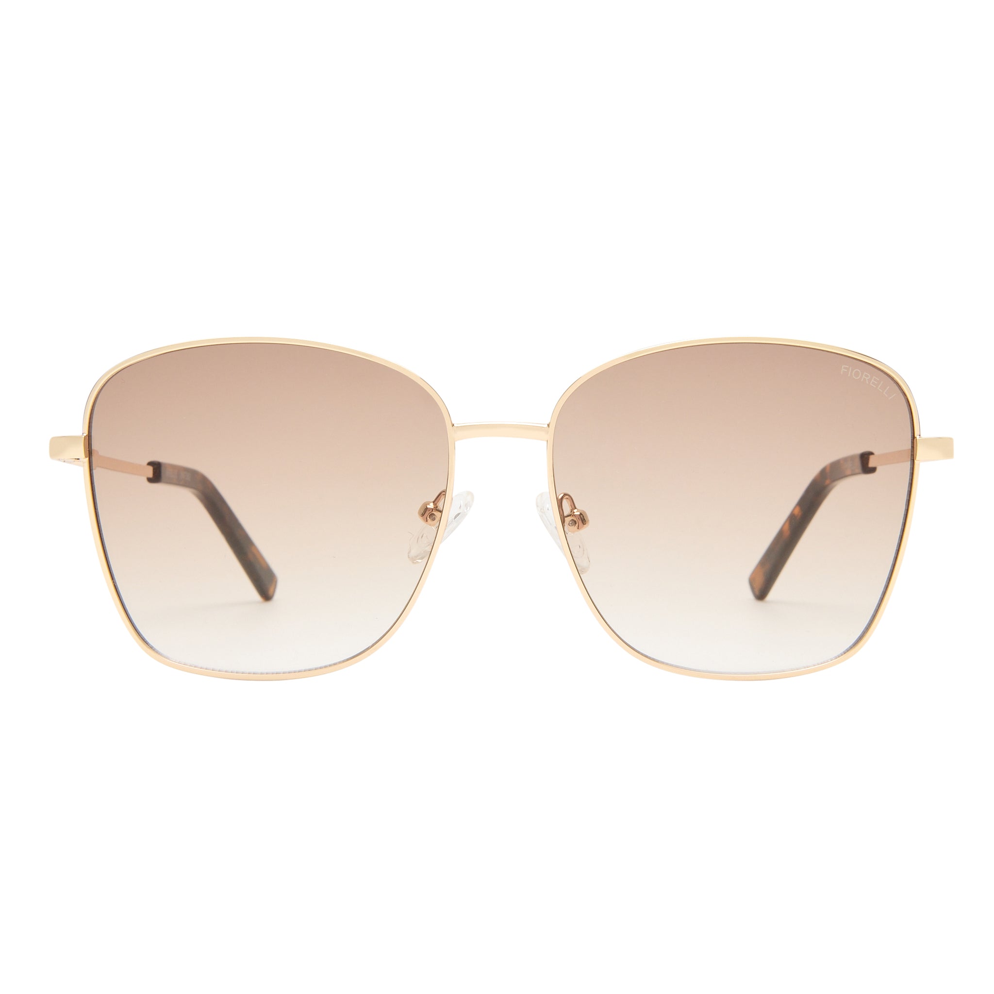 Fiorelli Mirelle Warm Gold Female Square Sunglasses | Eyewear Index