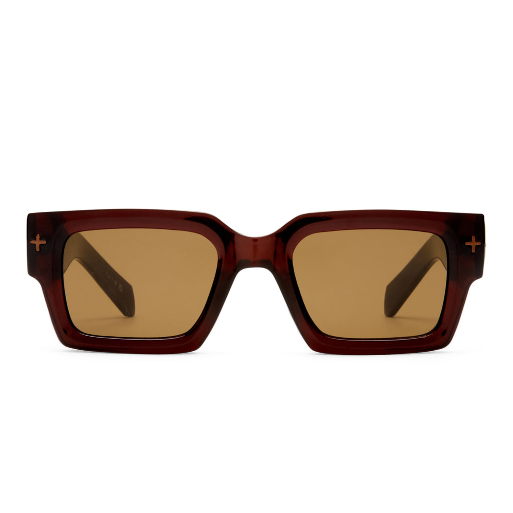 Ksubi The Kingy Tobacco Male D-Frame Sunglasses | Eyewear Index