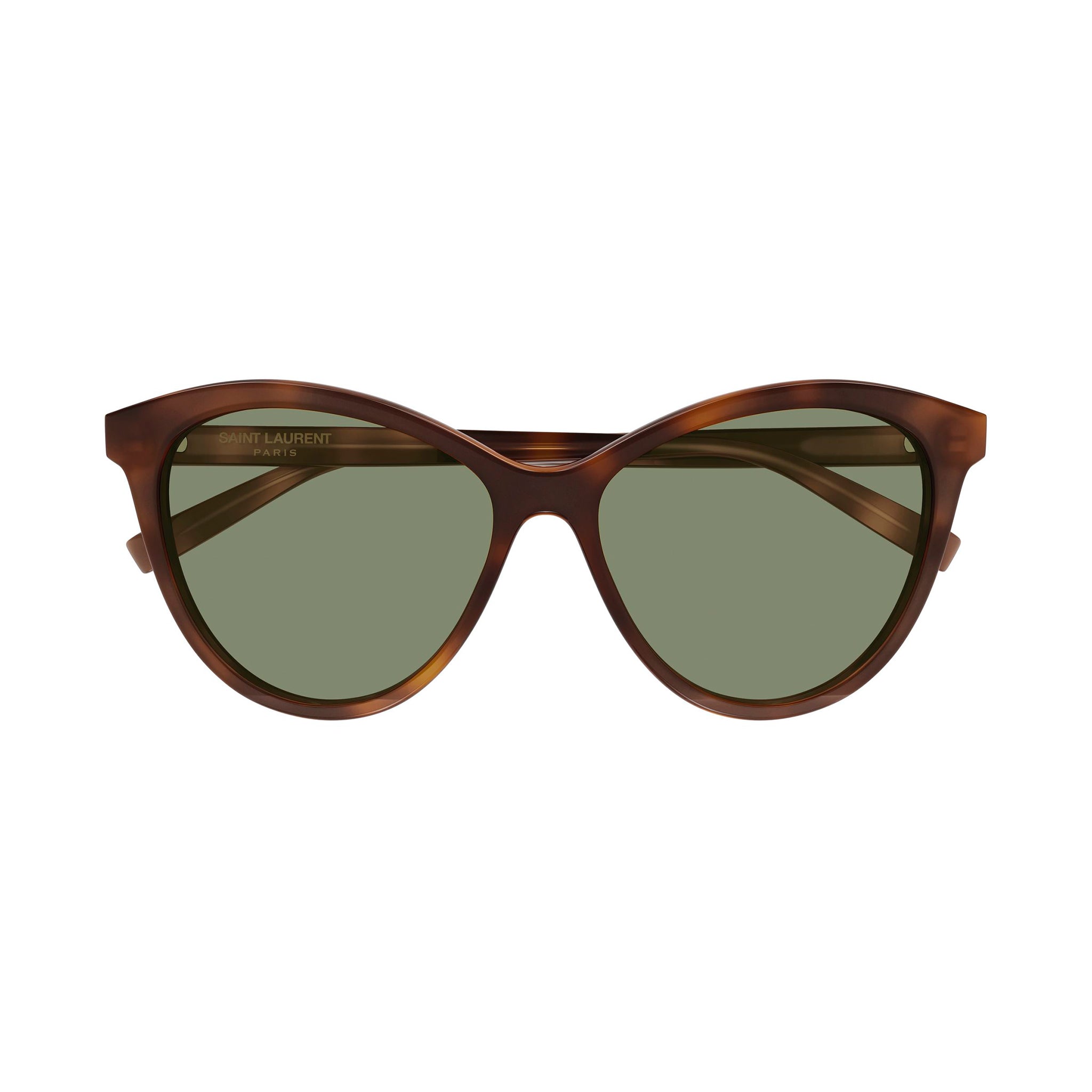 Saint Laurent Sl456 Havana Female Cat-Eye Sunglasses | Eyewear Index