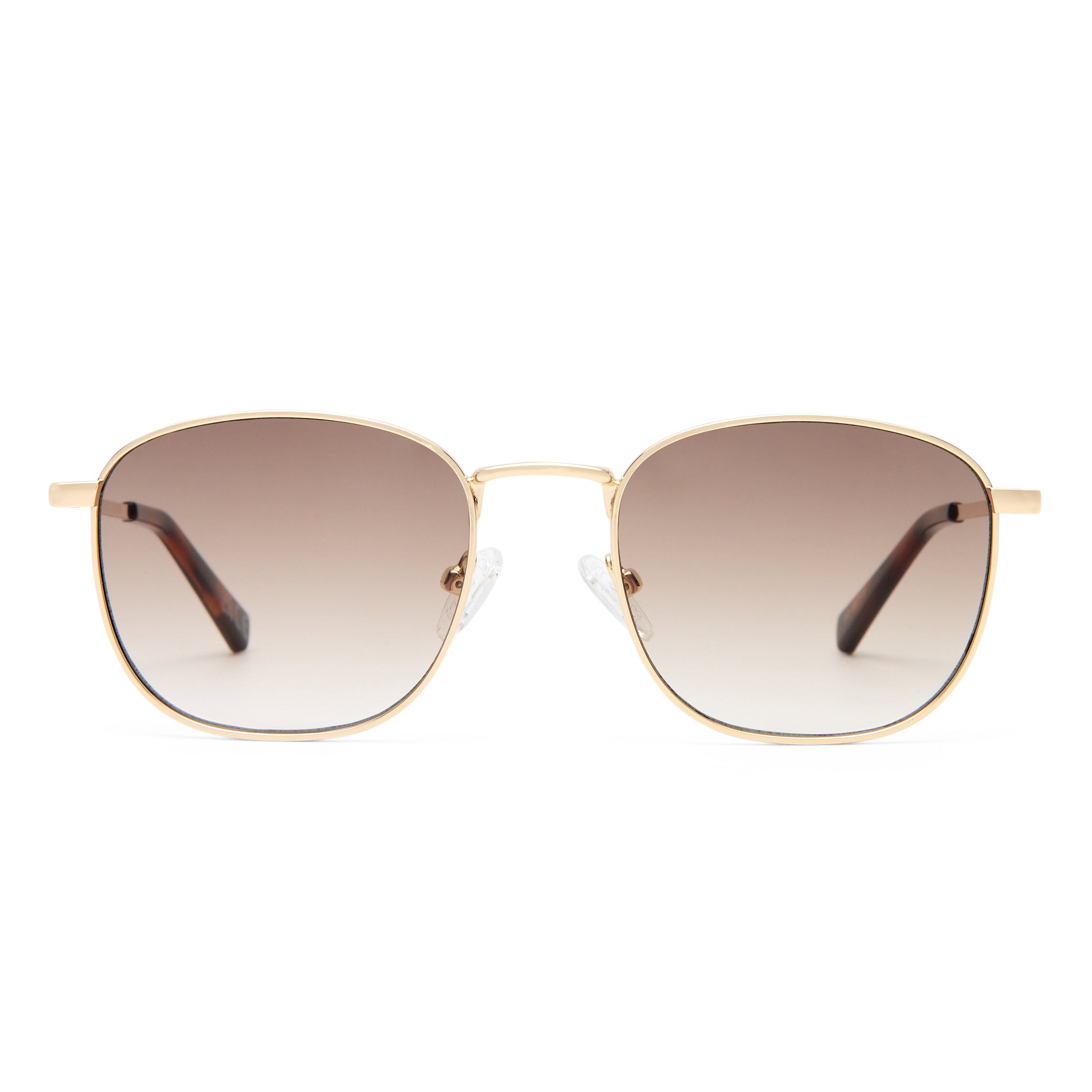 Le Specs Neptune Deux Gold Uni-Sex Square Sunglasses | Eyewear Index