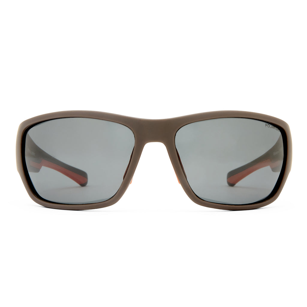 Cancer Council Merimbula Brown Rubber Male Wrap Sunglasses | Eyewear Index