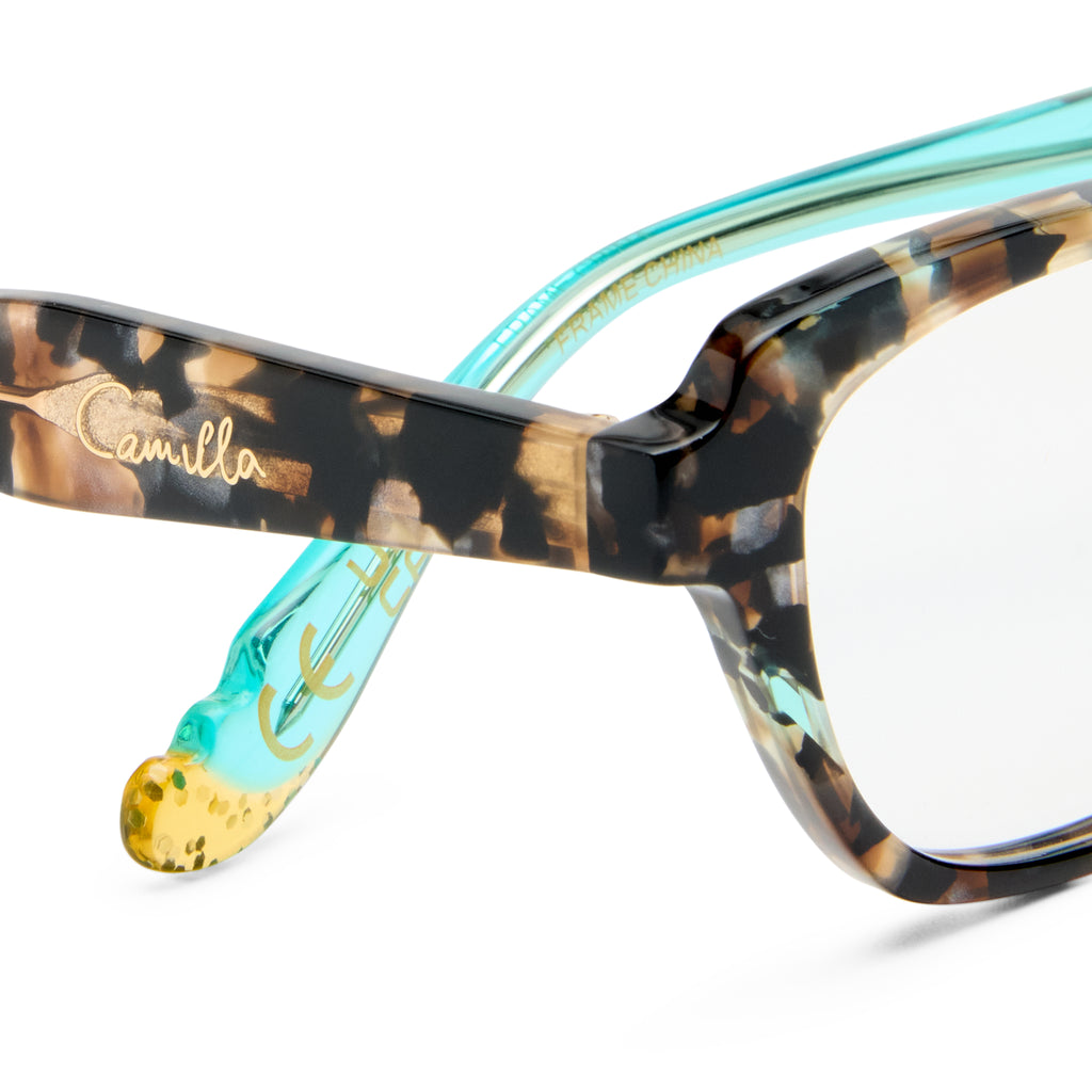 Camilla Screenplay Mottled Tort Aqua Female Classic Optical Frames | Eyewear Index