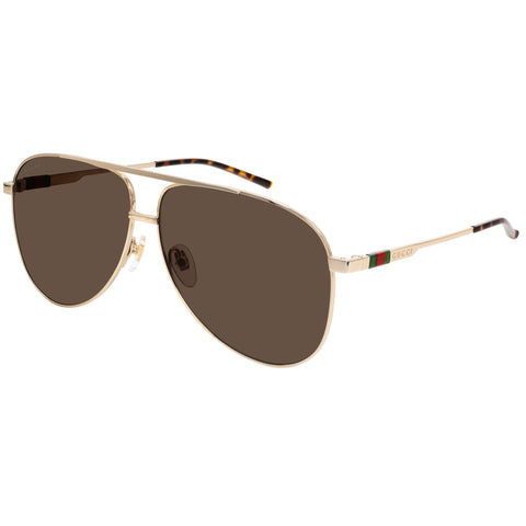 Gucci Gg1677s Gold Male Navigator Sunglasses | Eyewear Index