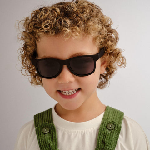 Cancer Council Alligator Kids Black Rubber Male D-Frame Sunglasses | Eyewear Index