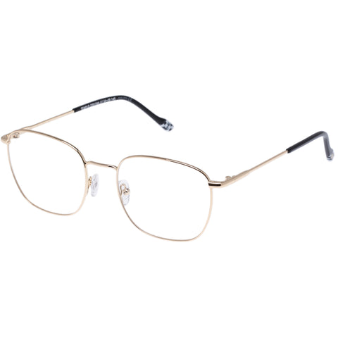 Le Specs Tempus Bright Gold Uni-Sex Square Optical Frames | Eyewear Index