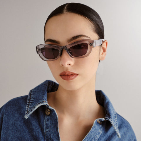 Ksubi Cypher Ii Smoke Krystal Uni-Sex Wrap Sunglasses | Eyewear Index