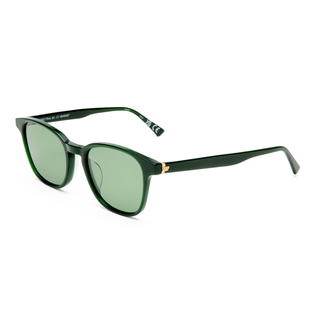 Le Specs Spectral 52 Deep Green Uni-Sex Round Sunglasses | Eyewear Index
