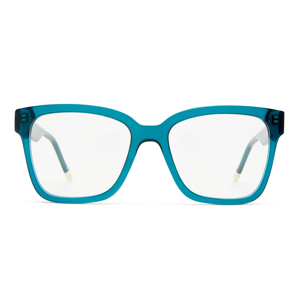Le Specs Las Dalias Jade Female Square Optical Frames | Eyewear Index
