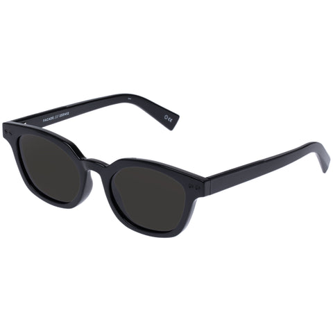 Le Specs Facade Black Uni-Sex Square Sunglasses | Eyewear Index