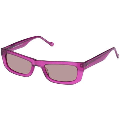 Le Specs Bio-Bot Magenta Uni-Sex D-Frame Sunglasses | Eyewear Index