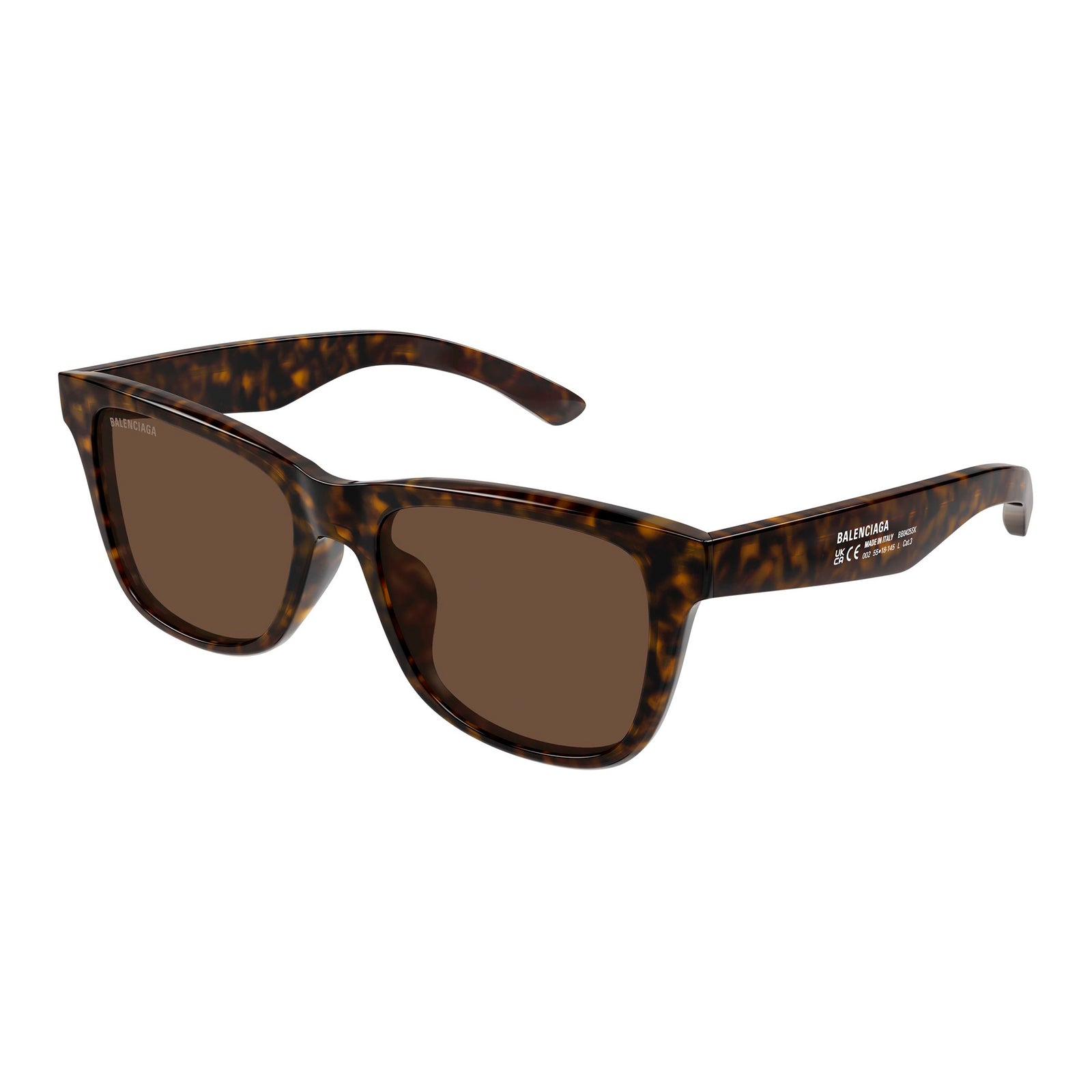 Balenciaga Bb0425sk Havana Male Rectangle Sunglasses | Eyewear Index