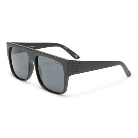 Le Specs Bravado Matte Black Male D-Frame Sunglasses | Eyewear Index