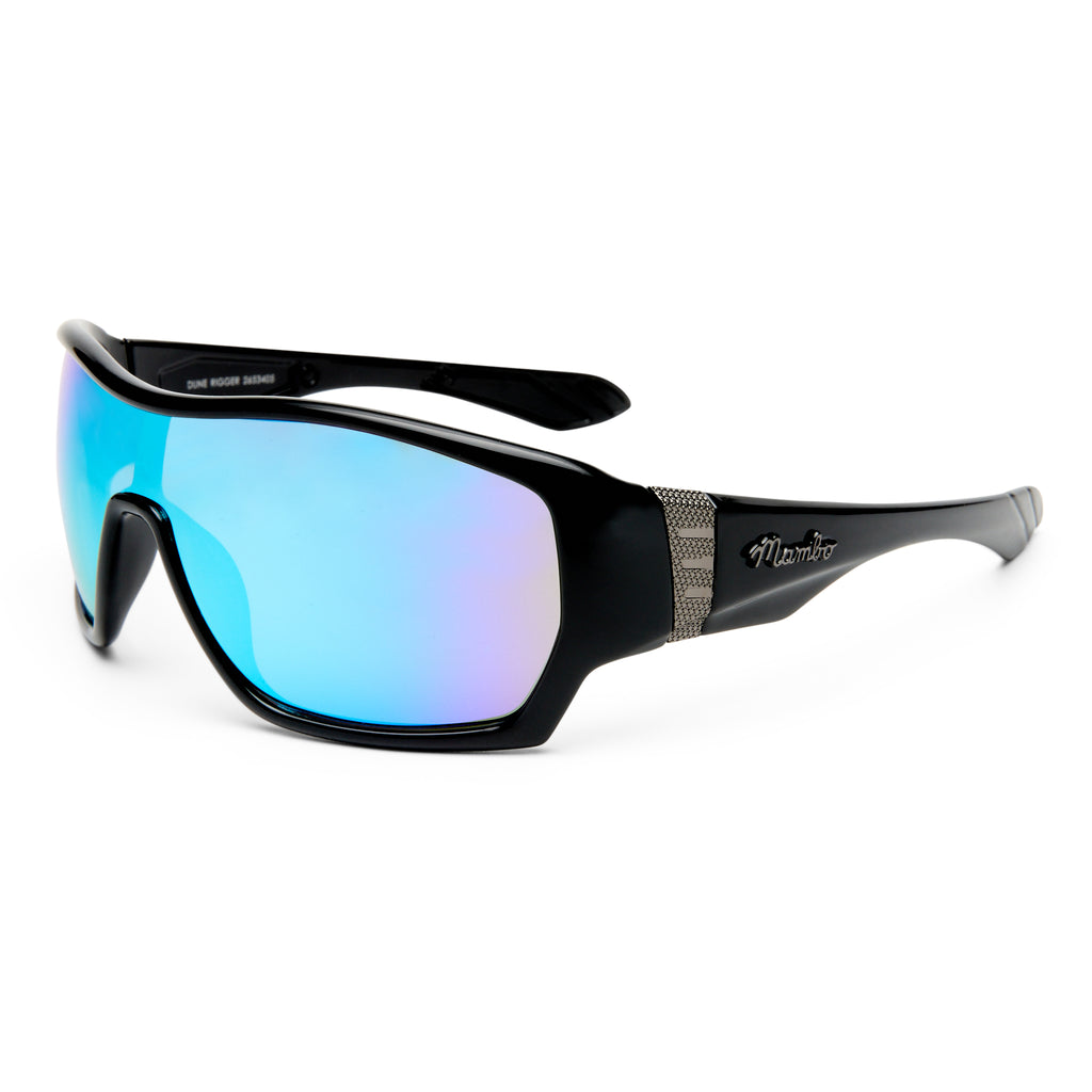 Mambo Dune Rigger Black Uni-Sex Wrap Sunglasses | Eyewear Index