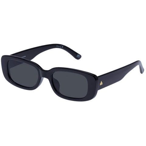 Aire Ceres Black Uni-Sex Rectangle Sunglasses | Eyewear Index