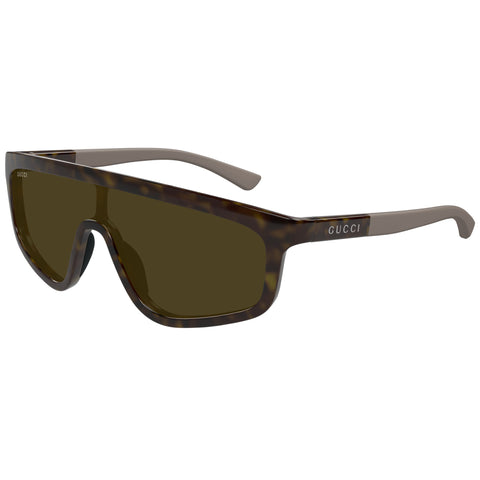 Gucci Gg1736s Havana Uni-Sex Mask Sunglasses | Eyewear Index