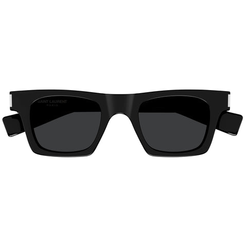 Saint Laurent Sl719 Black Uni-Sex Rectangle Sunglasses | Eyewear Index